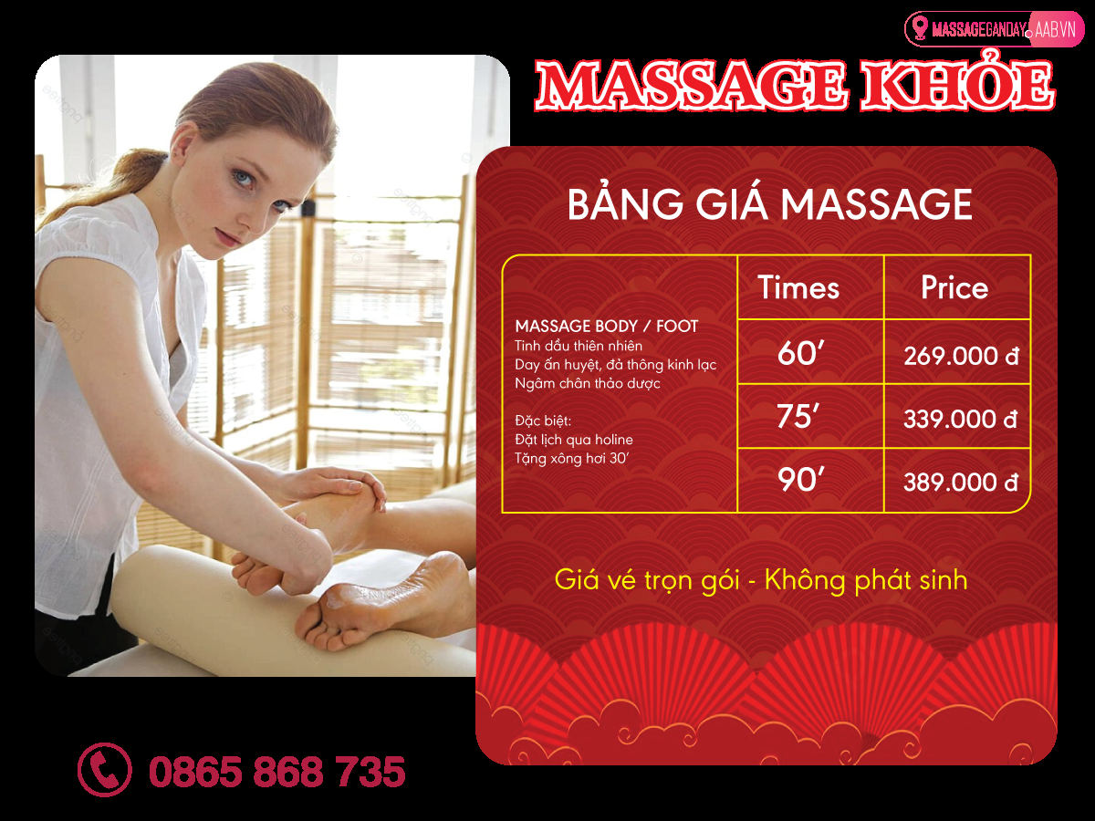 Đánh Bay Mệt Mỏi Với Massage Khỏe Toàn Thân Tại TP.HCM