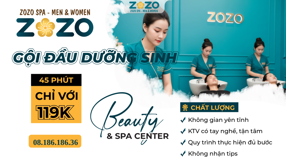 Spa gội đầu dưỡng sinh dành cho Nam